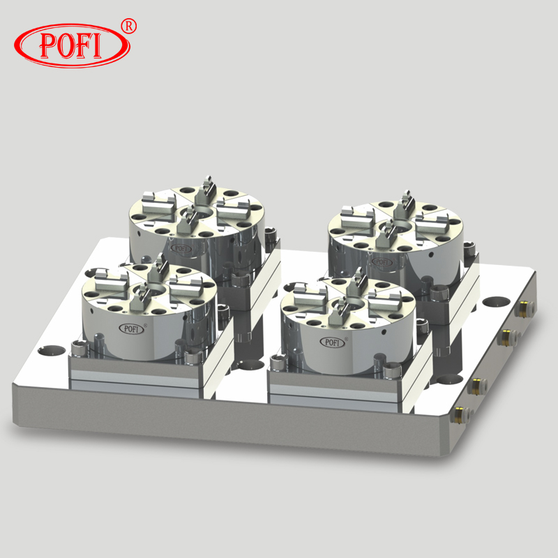 PO-G0006 D100 4工位CNC氣動(dòng)卡盤(pán)